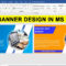 How To Make Web Banner Design In Ms Word  Word Tips & Tricks With Microsoft Word Banner Template
