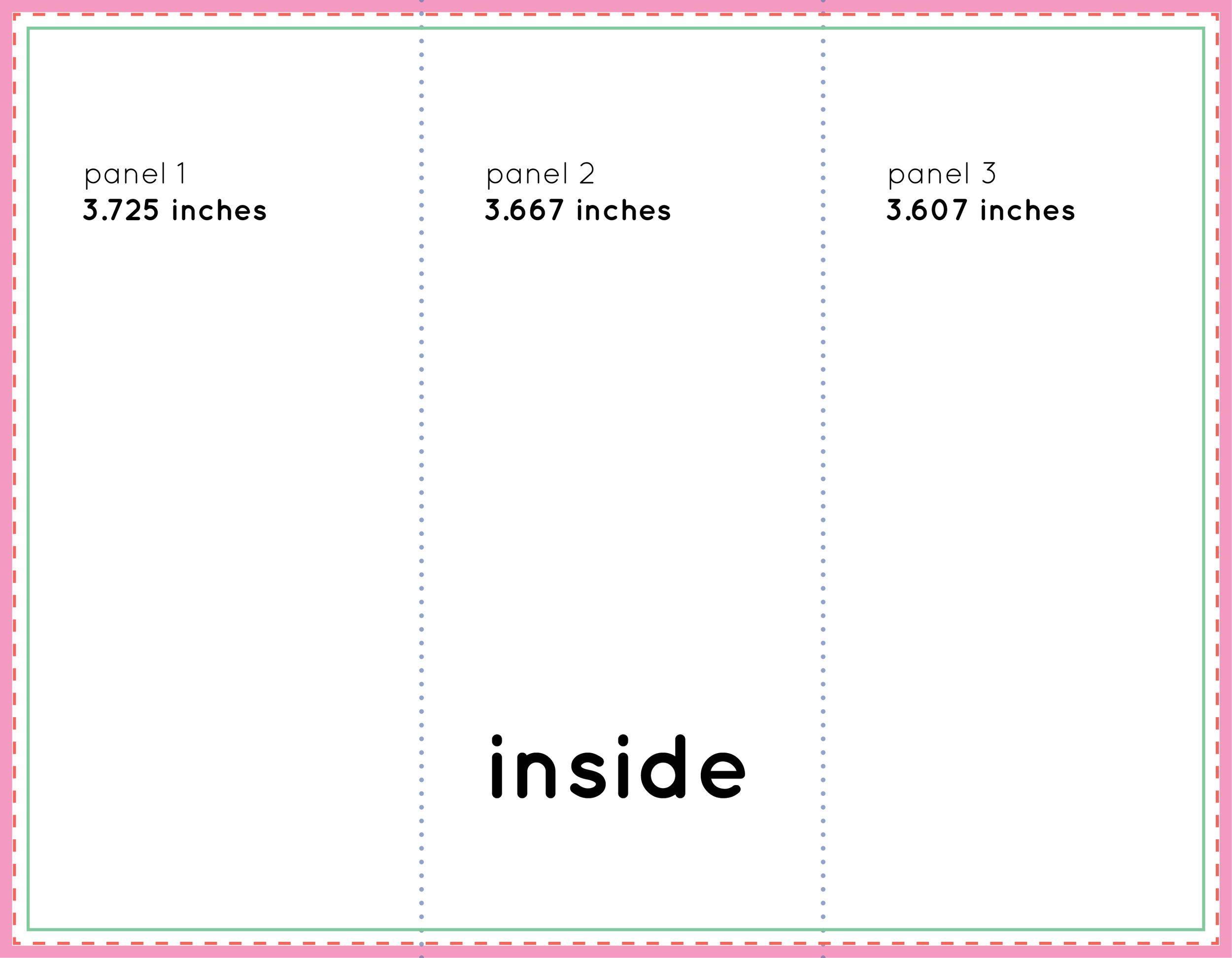 How to set up a tri-fold brochure plus free template — Bug Press  In Tri Fold Brochure Ai Template