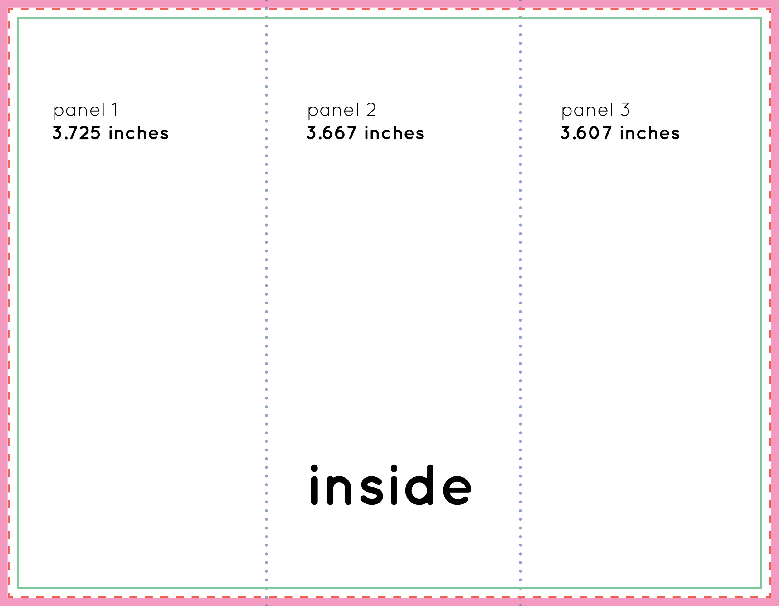 How To Set Up A Tri Fold Brochure Plus Free Template — Bug Press  Pertaining To Tri Fold Brochure Template Indesign Free Download