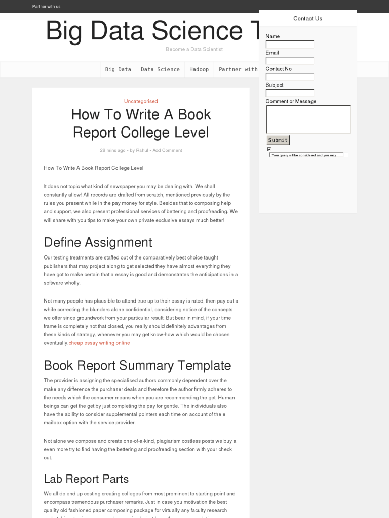 How To Write A Book Report College Level - BPI - The destination Inside College Book Report Template How To Write A Book Report College Level - BPI - The destination Inside College Book Report Template