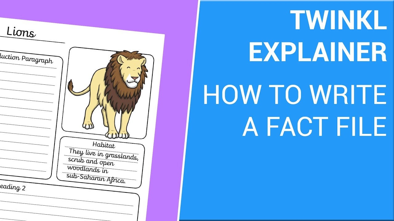 How To Write A Fact File  Non-Chronological Reports Throughout Report Writing Template Ks1