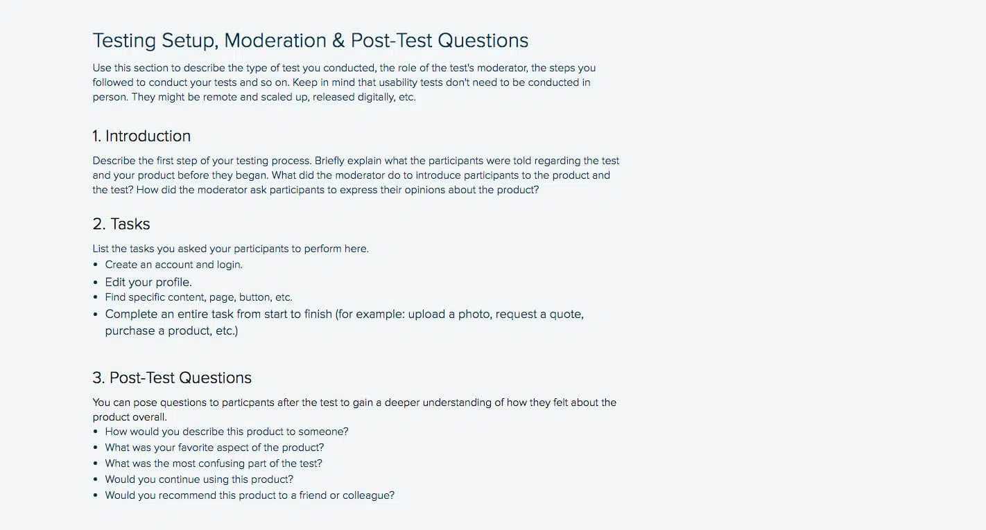 How To Write A Usability Testing Report (With Template and Examples) In Usability Test Report Template