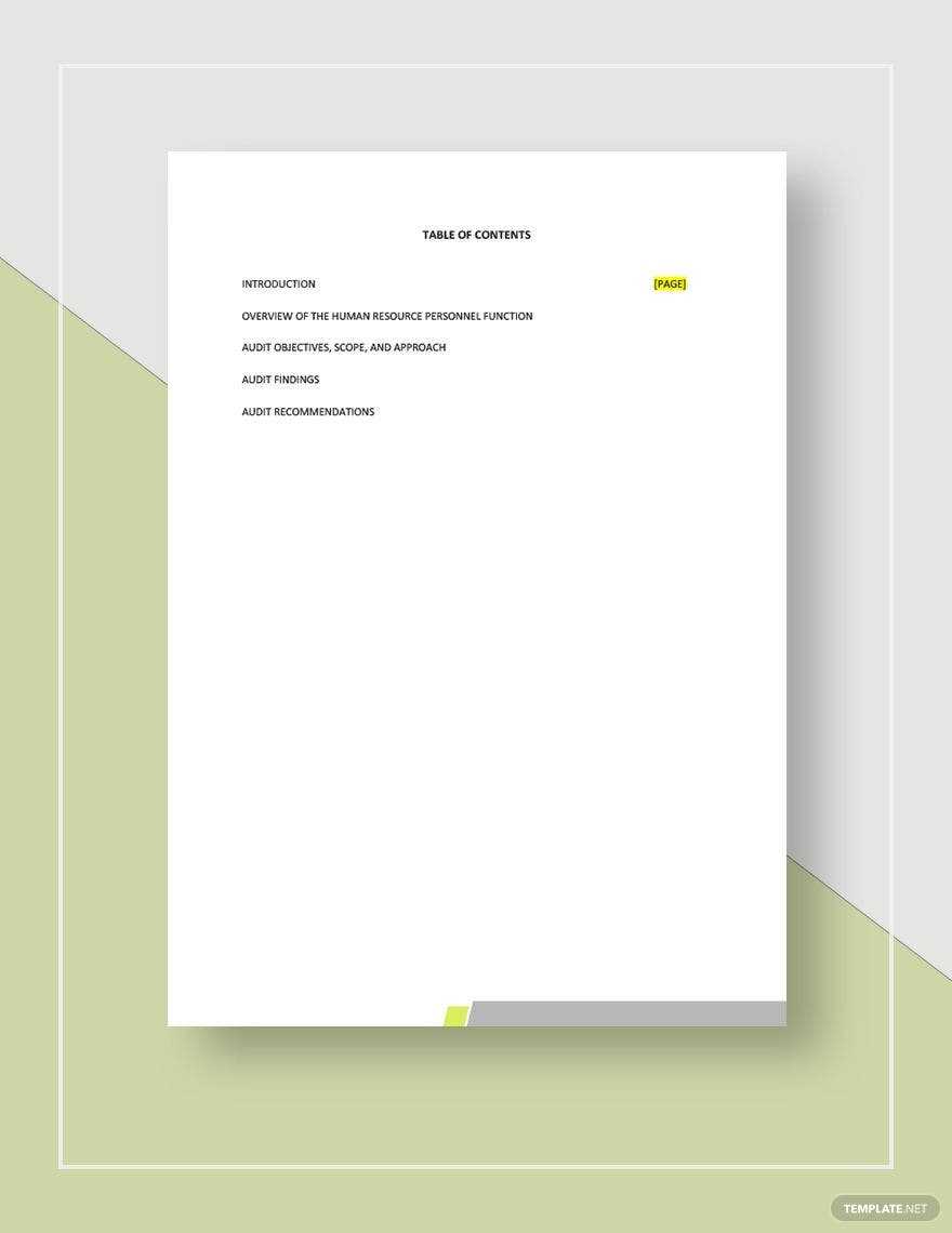 HR Audit Report Template - Google Docs, Word, Apple Pages  Within Sample Hr Audit Report Template