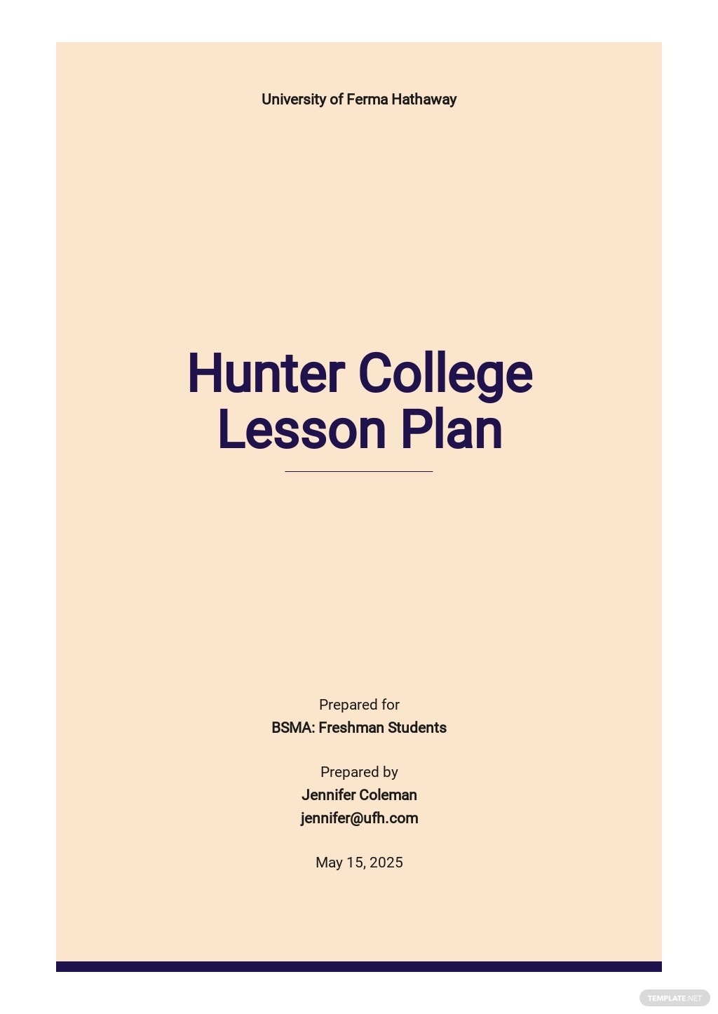 Hunter College Lesson Plan Template - Google Docs, Word, Apple  Regarding Madeline Hunter Lesson Plan Blank Template