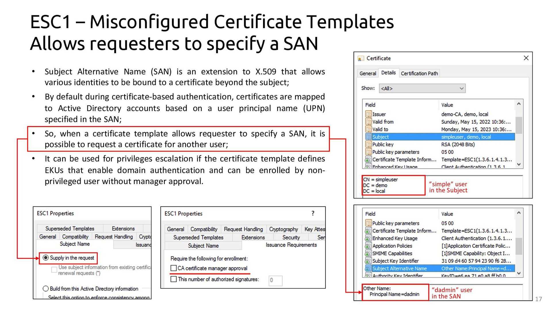 Hunting For Active Directory Certificate Services Abuse – Speaker Deck Pertaining To Active Directory Certificate Templates