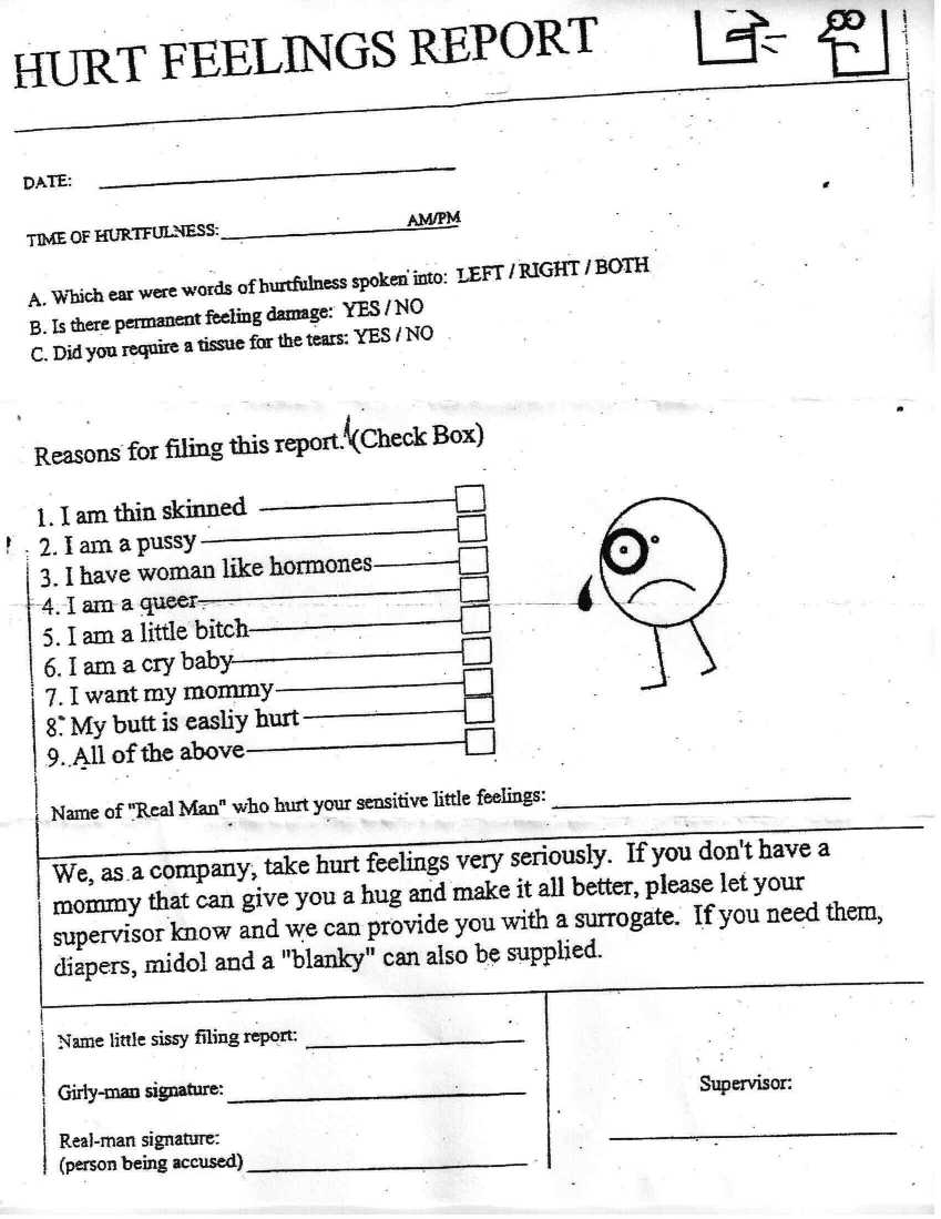 Hurt Feelings Report – Biggerstaff Family Photo (10) – Fanpop With Regard To Hurt Feelings Report Template