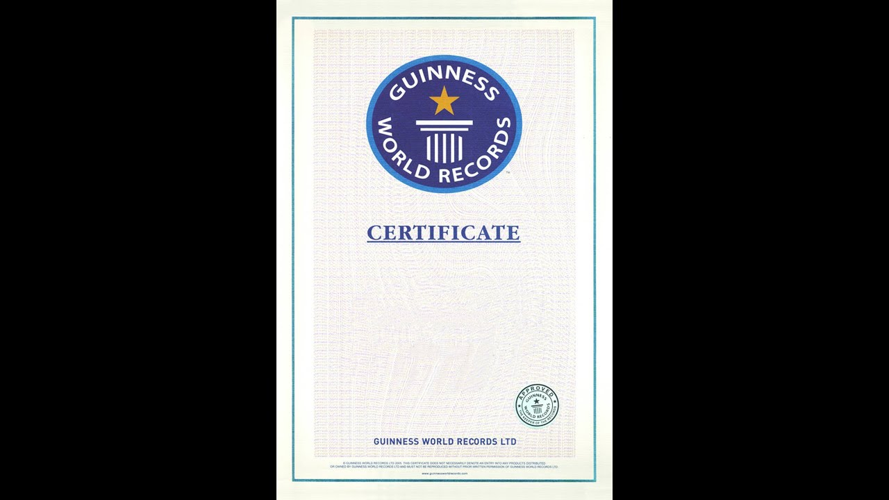 I Submitted My Evidence To Guinness World Records – YouTube Inside Guinness World Record Certificate Template