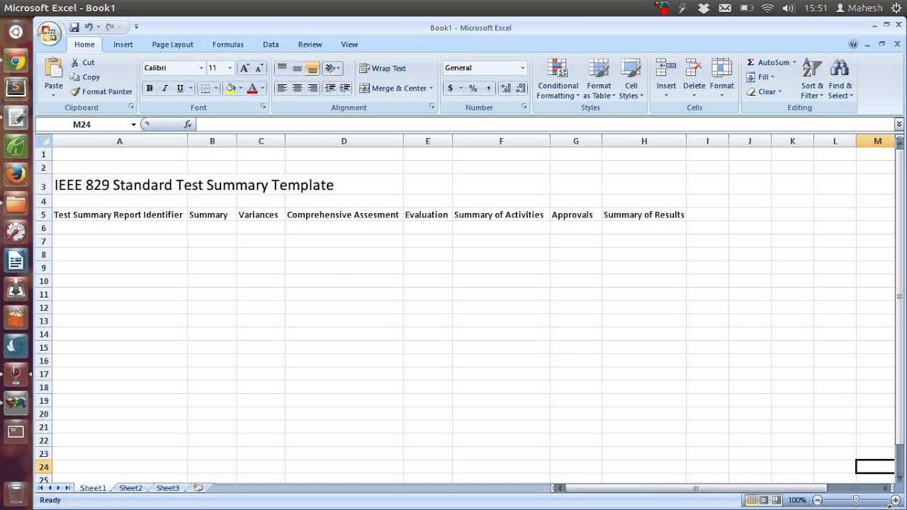 IEEE 10 Standard Test Summary Report Template Within Test Summary Report Template