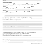 Incident Report – Fill Online, Printable, Fillable, Blank  PdfFiller With Regard To Injury Report Form Template