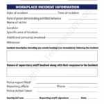 Incident Report Template Blank Printable [PDF, Excel & Word] In It Incident Report Template