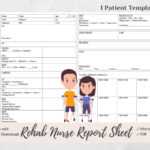 Inpatient Rehab Nurse Report Sheet For 10 Patient – Etsy