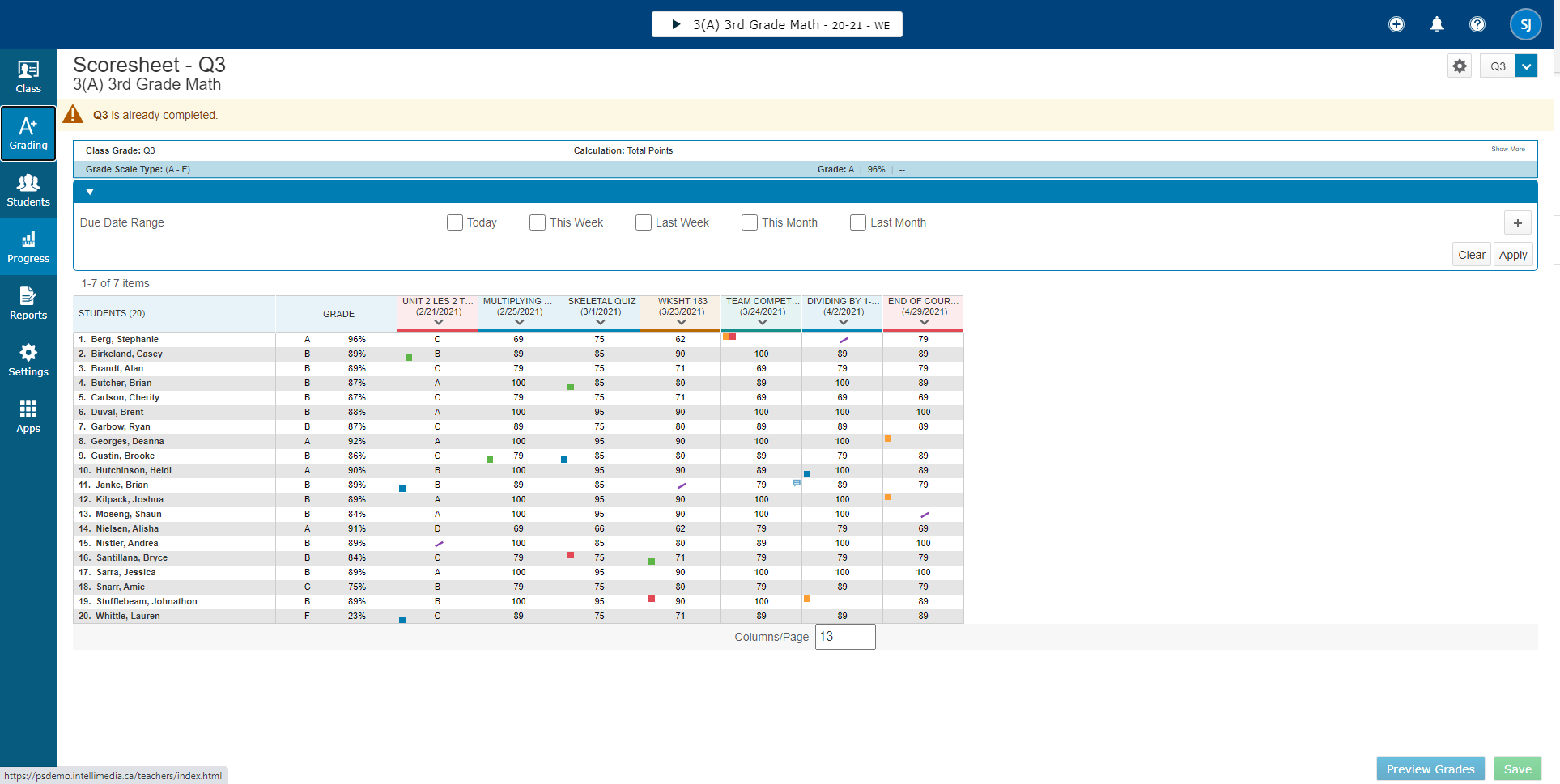 Intellimedia LP - Powering Student Success - Report Card Solutions