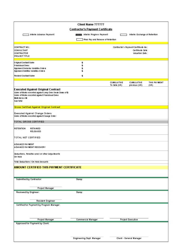 Interim Certificate Template  Peatix In Certificate Of Payment Template