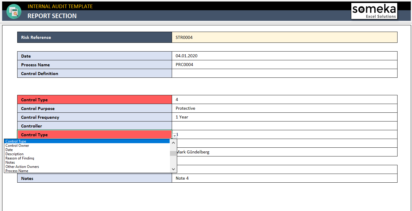 Internal Audit Excel Template  Audit Checklist, Report Format Tool With Regard To Data Center Audit Report Template