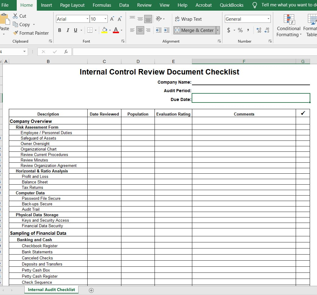 Internal Control Audit Report Templates For Auditors – By Vitalics In Internal Control Audit Report Template