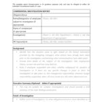 Investigation Template Report Form  PDF  Evidence  Burden Of  With Hr Investigation Report Template