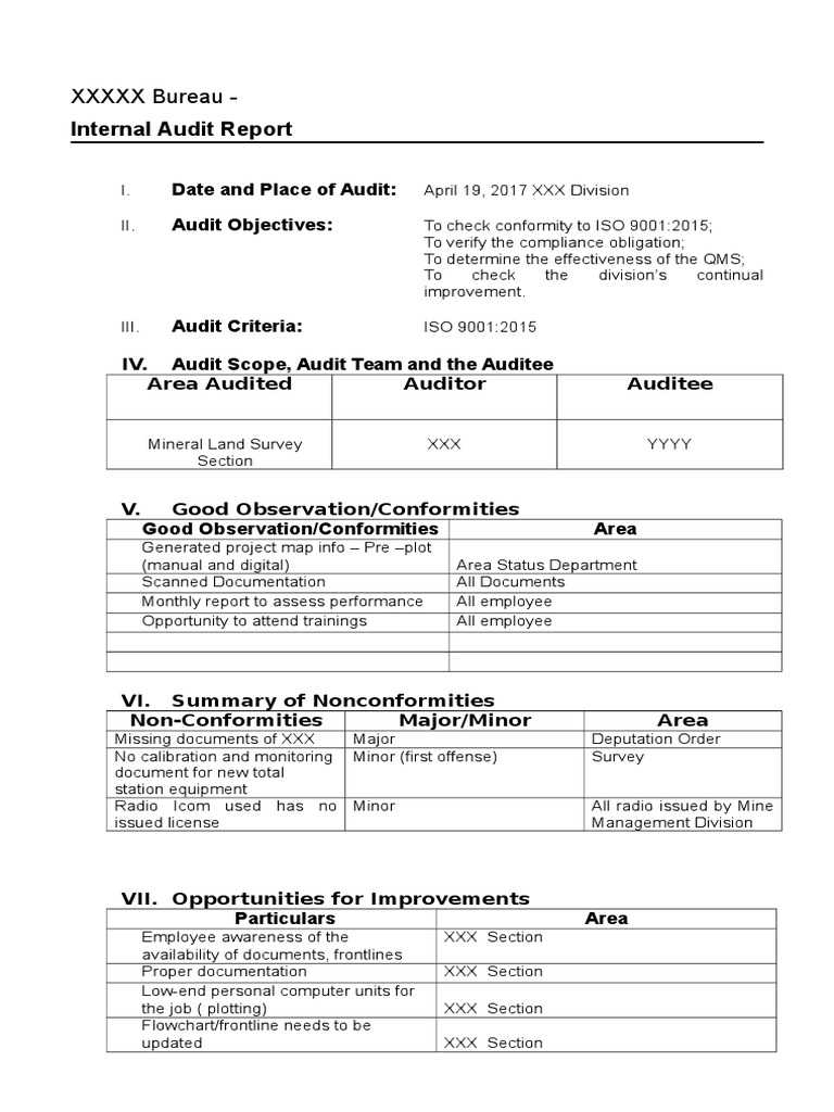 ISO Audit Report Sample PDF Auditor ISO Audit Report Sample PDF Auditor