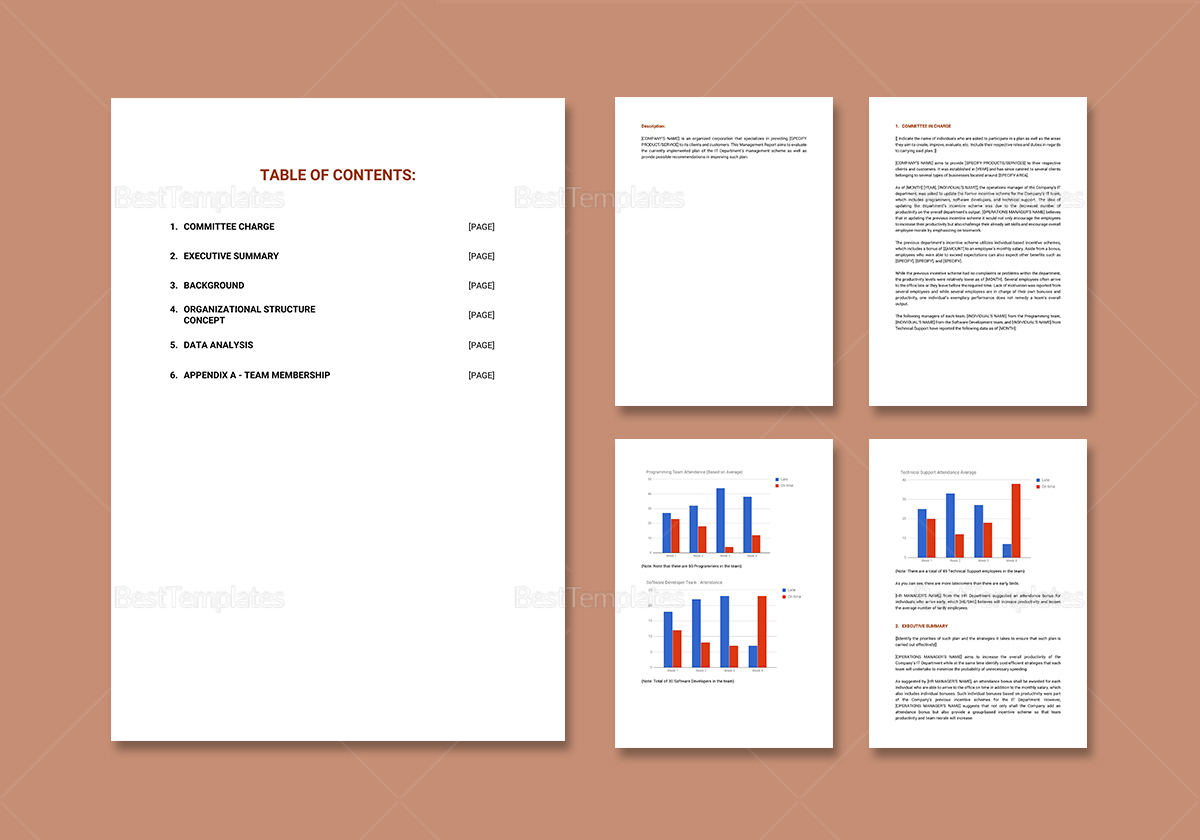 IT Management Report Template in Word, Google Docs, Apple Pages Throughout It Management Report Template