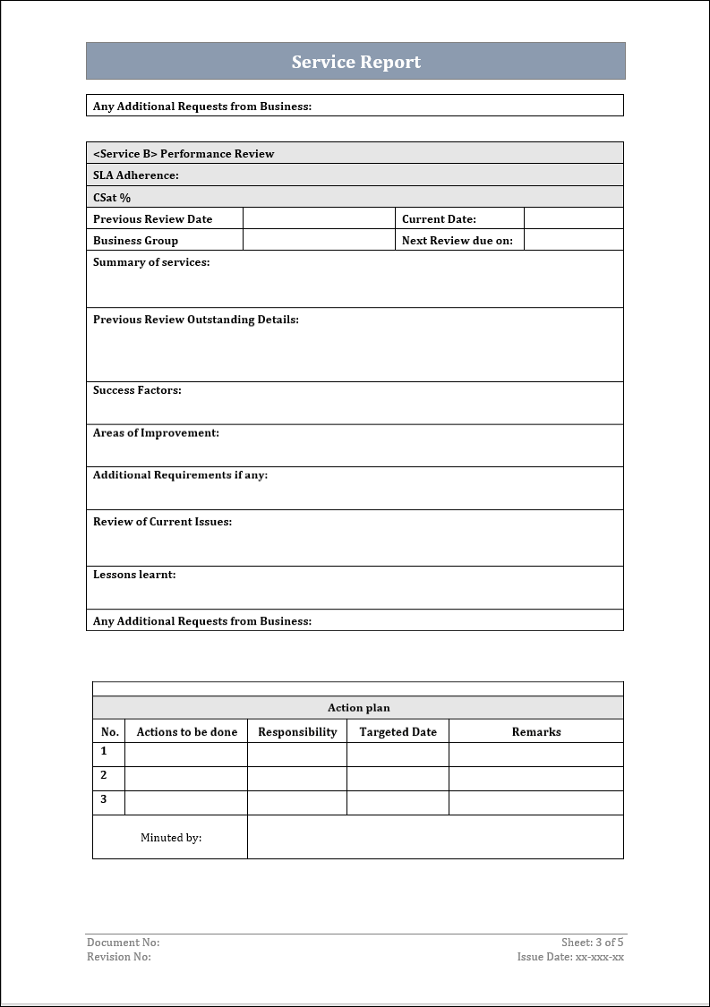 ITIL Incident Report Template Inside It Incident Report Template