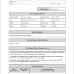 ITIL Incident Report Template With Itil Incident Report Form Template