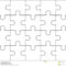 Jigsaw Puzzle Blank Template 10×10, Twenty Pieces Stock Illustration  With Regard To Blank Jigsaw Piece Template