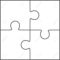 Jigsaw Puzzle Vektor, Leere Einfache Vorlage 10×10, Vier Stücke  Throughout Blank Jigsaw Piece Template