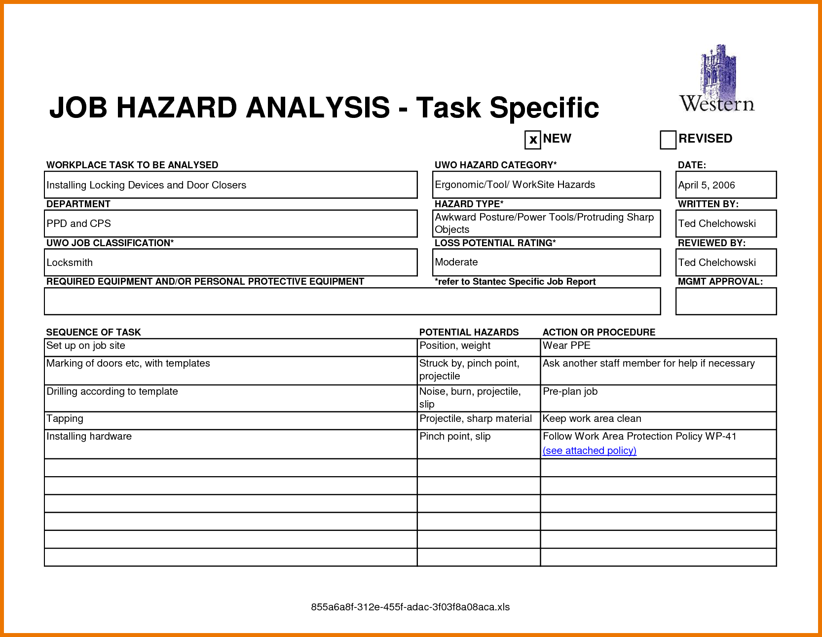 Job Safety Analysis Examples – 10+ PDF, Word, Pages  Examples With Safety Analysis Report Template