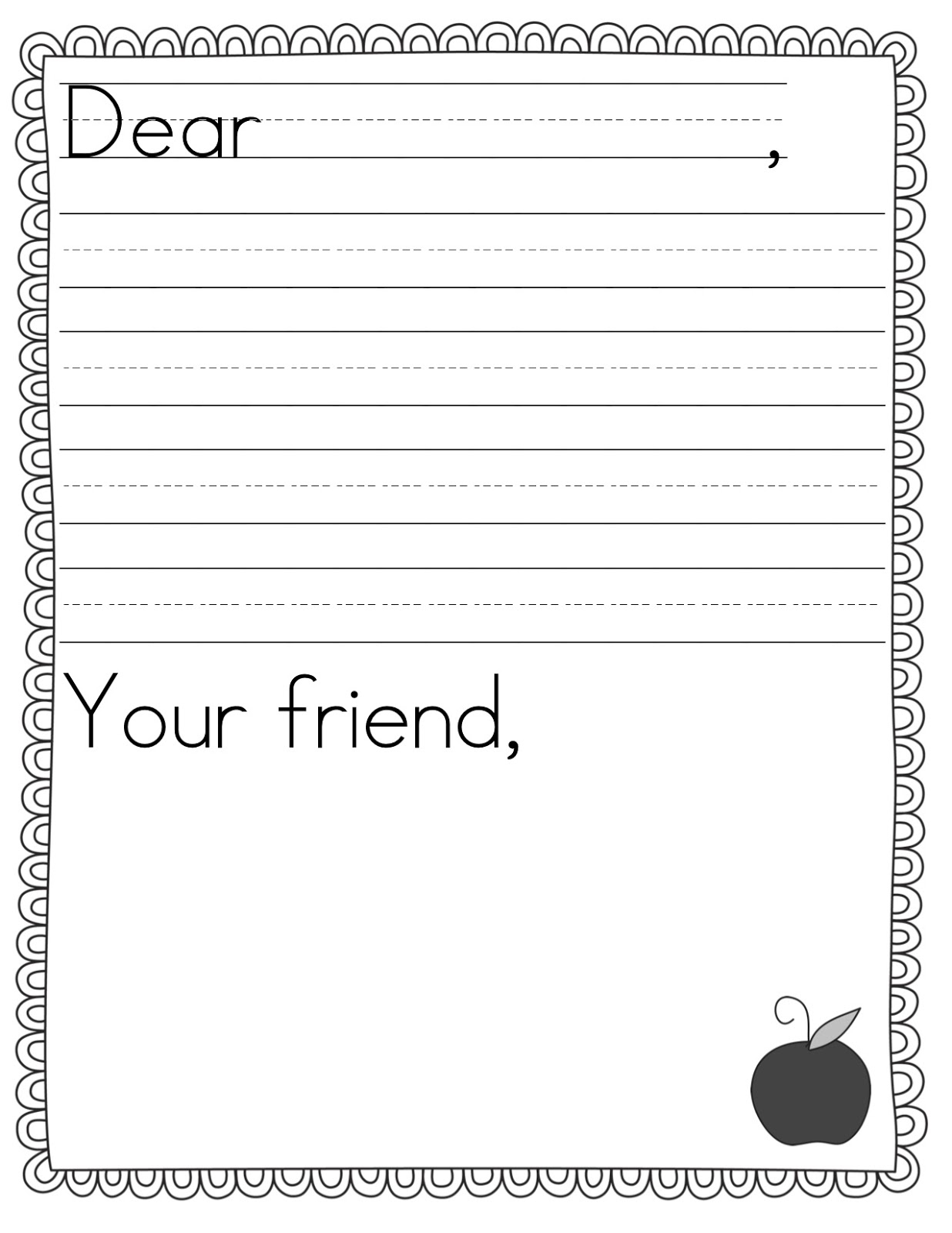 Kids Letter Writing Campaign — Urban Homestead Foundation Inside Blank Letter Writing Template For Kids