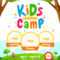 Kids Summer Camp Poster Stock Vector