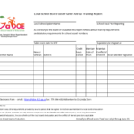 Kostenloses Annual Training Report Intended For Training Report Template Format