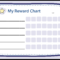 Kostenloses Blank Chart Reward For Blank Reward Chart Template