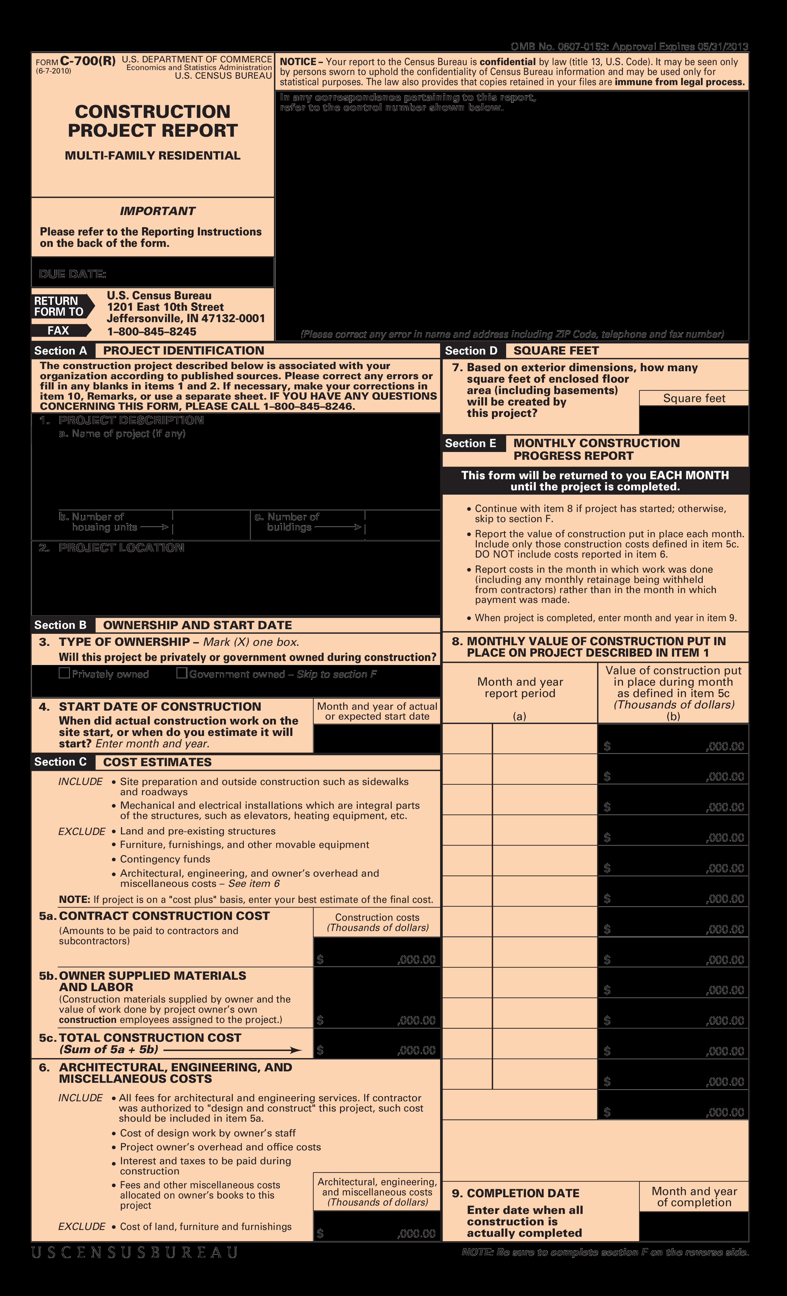 Kostenloses Construction Project Expense Report Within Section 7 Report Template