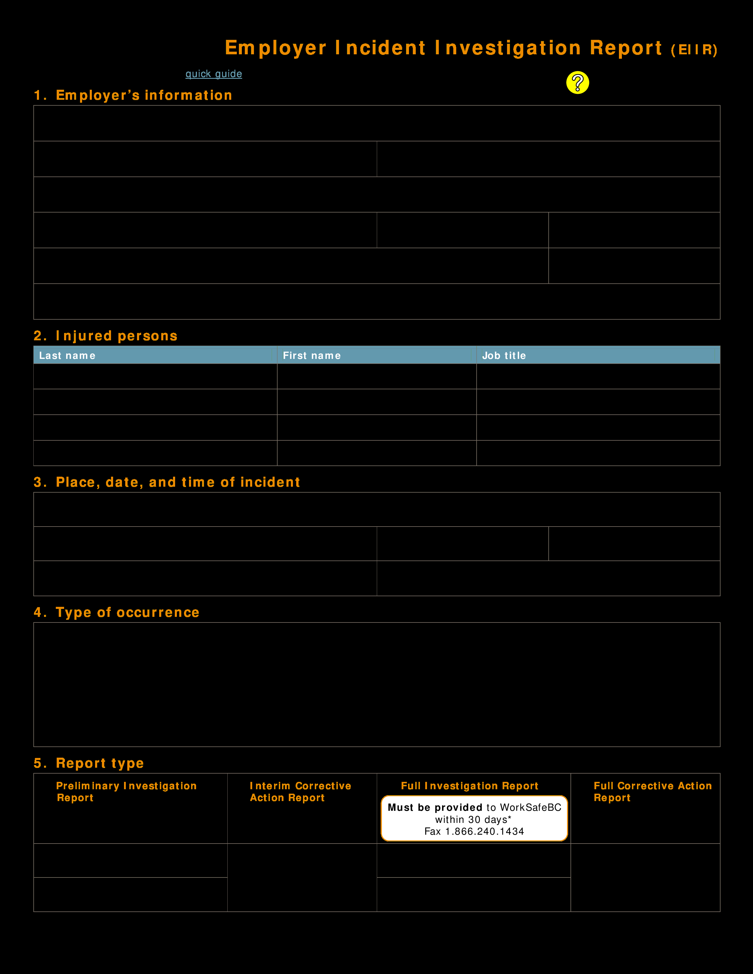 Kostenloses Employee Investigation Report Regarding Workplace Investigation Report Template