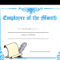 Kostenloses Employee Of The Month Certificate For Employee Of The Month Certificate Template