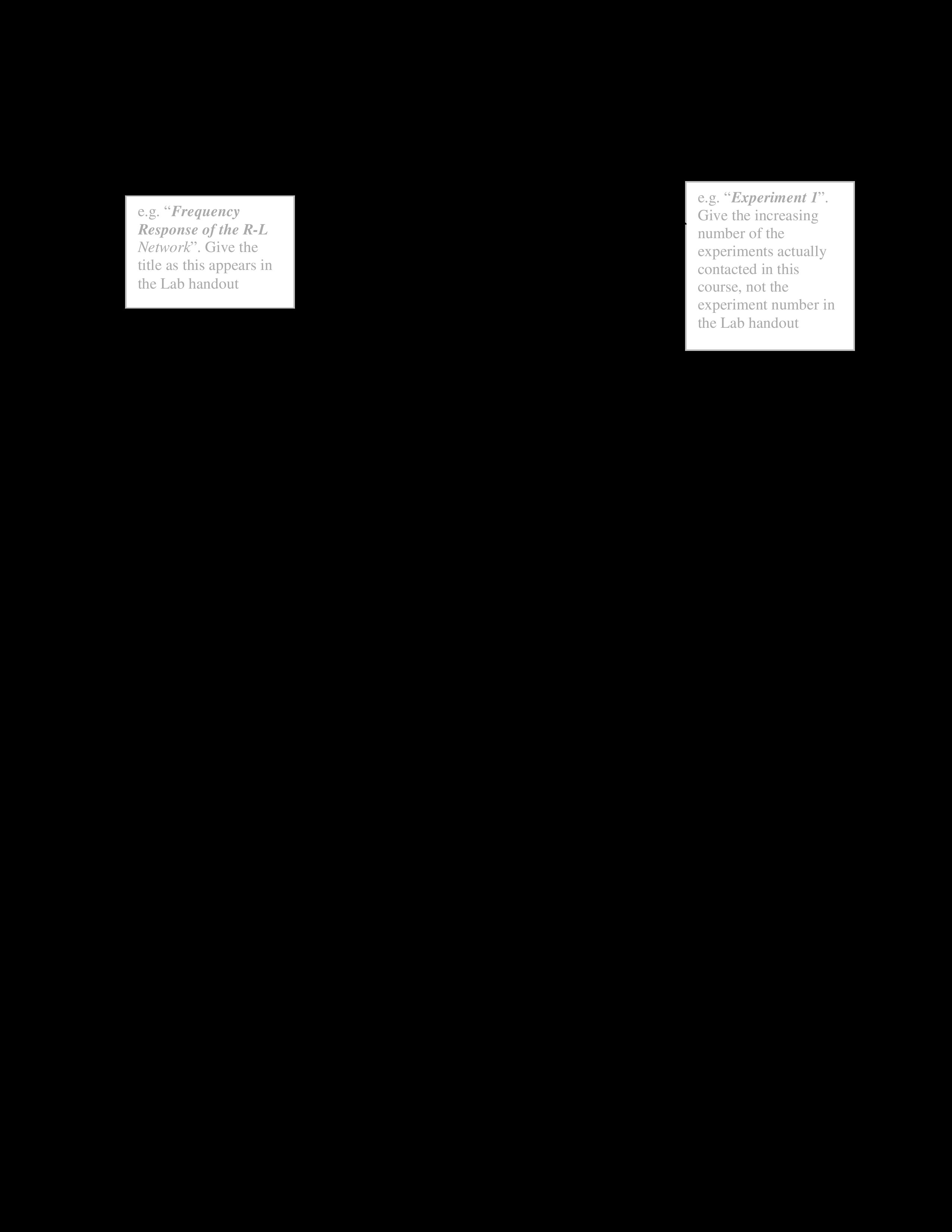 Kostenloses Engineering Lab Report Intended For Engineering Lab Report Template