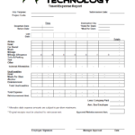 Kostenloses Expense Report Template Example Regarding Per Diem Expense Report Template