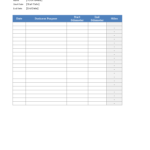 Kostenloses Gas Mileage Log Template In Excel Inside Gas Mileage Expense Report Template