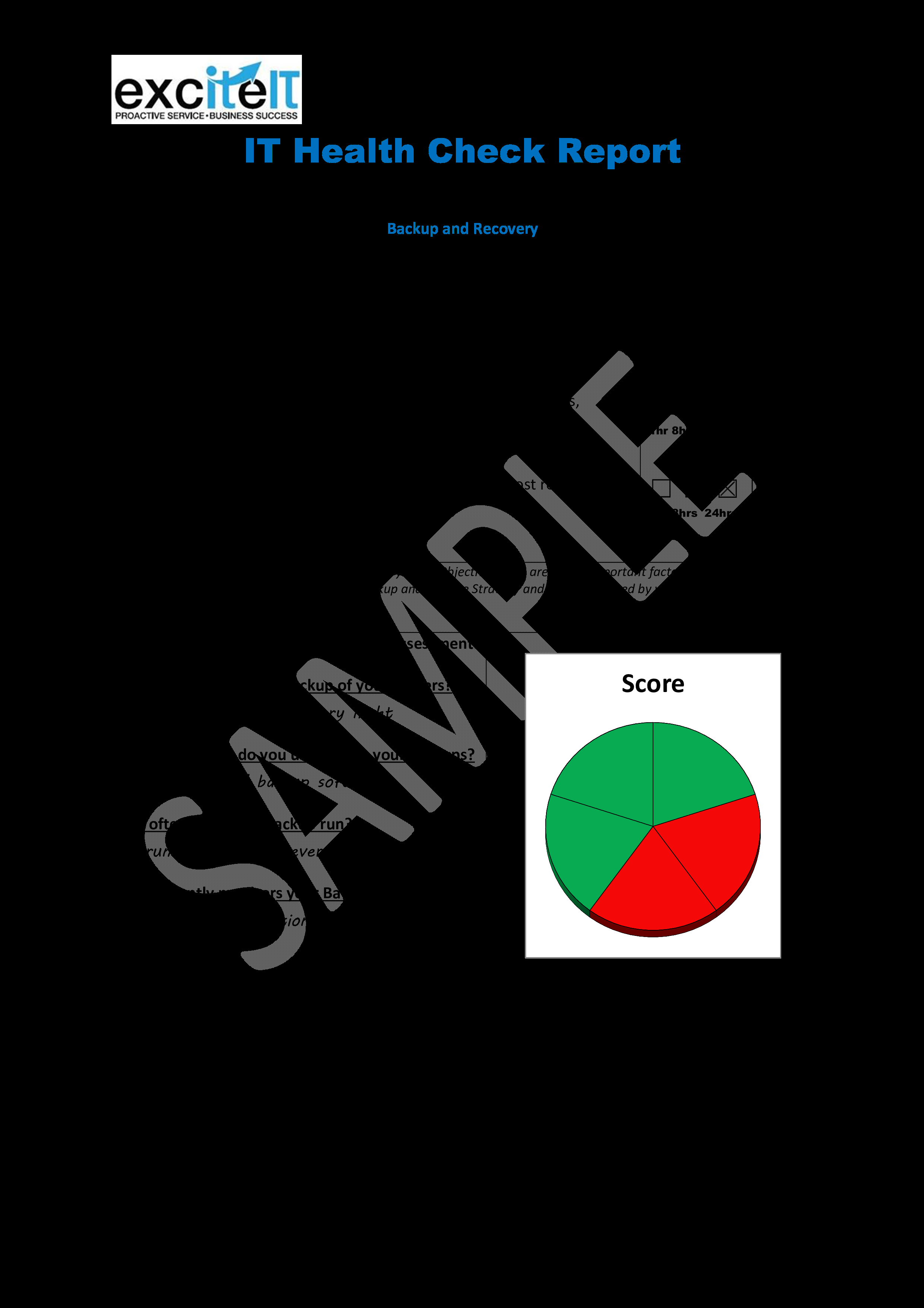 Kostenloses It Health Check Report For Health Check Report Template