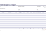 Kostenloses Monthly Expense Report Example For Monthly Expense Report Template Excel