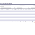 Kostenloses Monthly Expense Report Example For Monthly Expense Report Template Excel