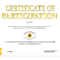 Kostenloses Printable Participation Certificate For Participation Certificate Templates Free Download