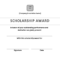 Kostenloses Scholarship Award Certificate Sample For Scholarship Certificate Template