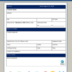 Kostenloses Service Report In Technical Service Report Template