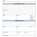 Kostenloses SME Audit Non Conformance Report For Non Conformance Report Template