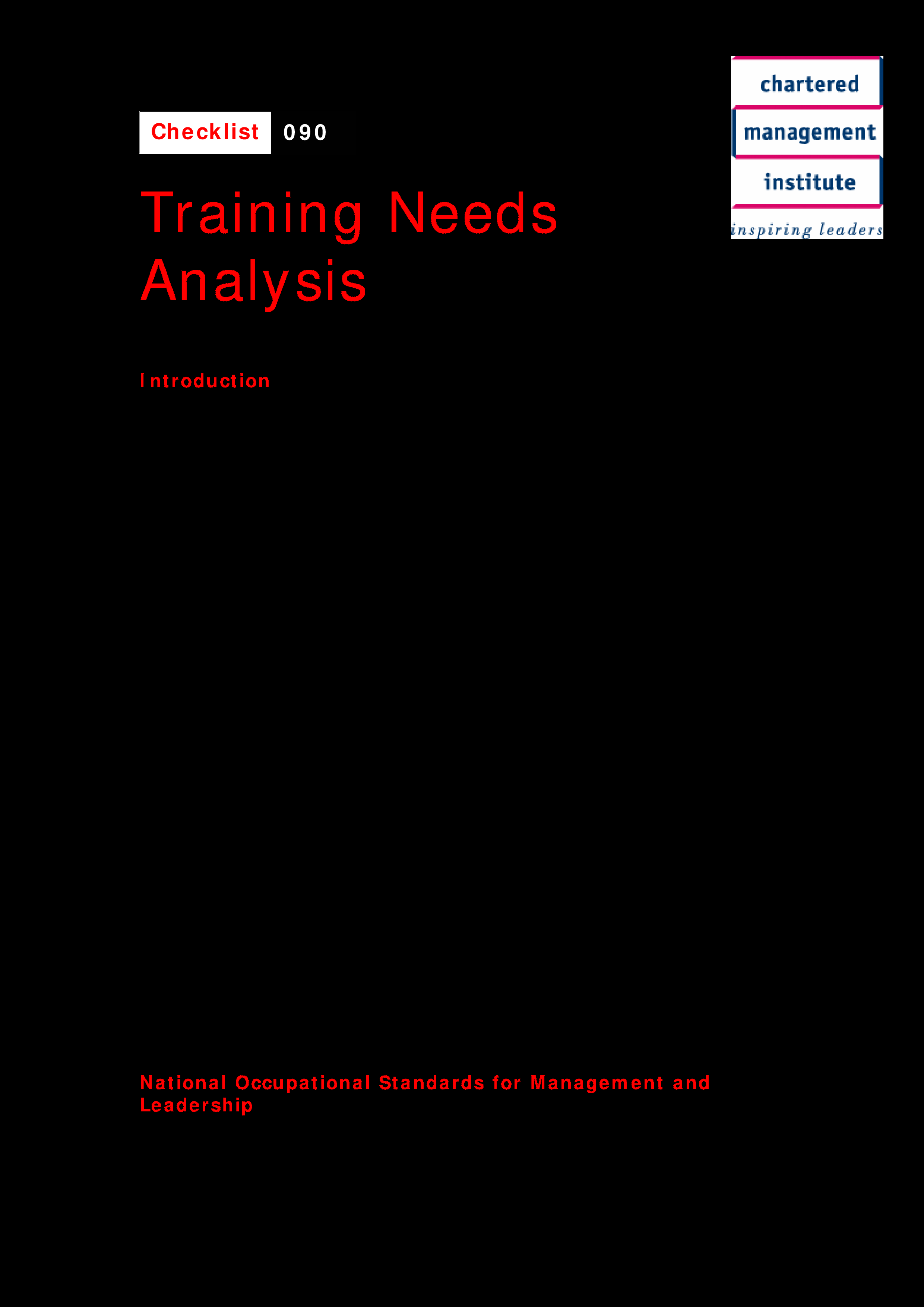 Kostenloses Training Needs Analysis Intended For Training Needs Analysis Report Template