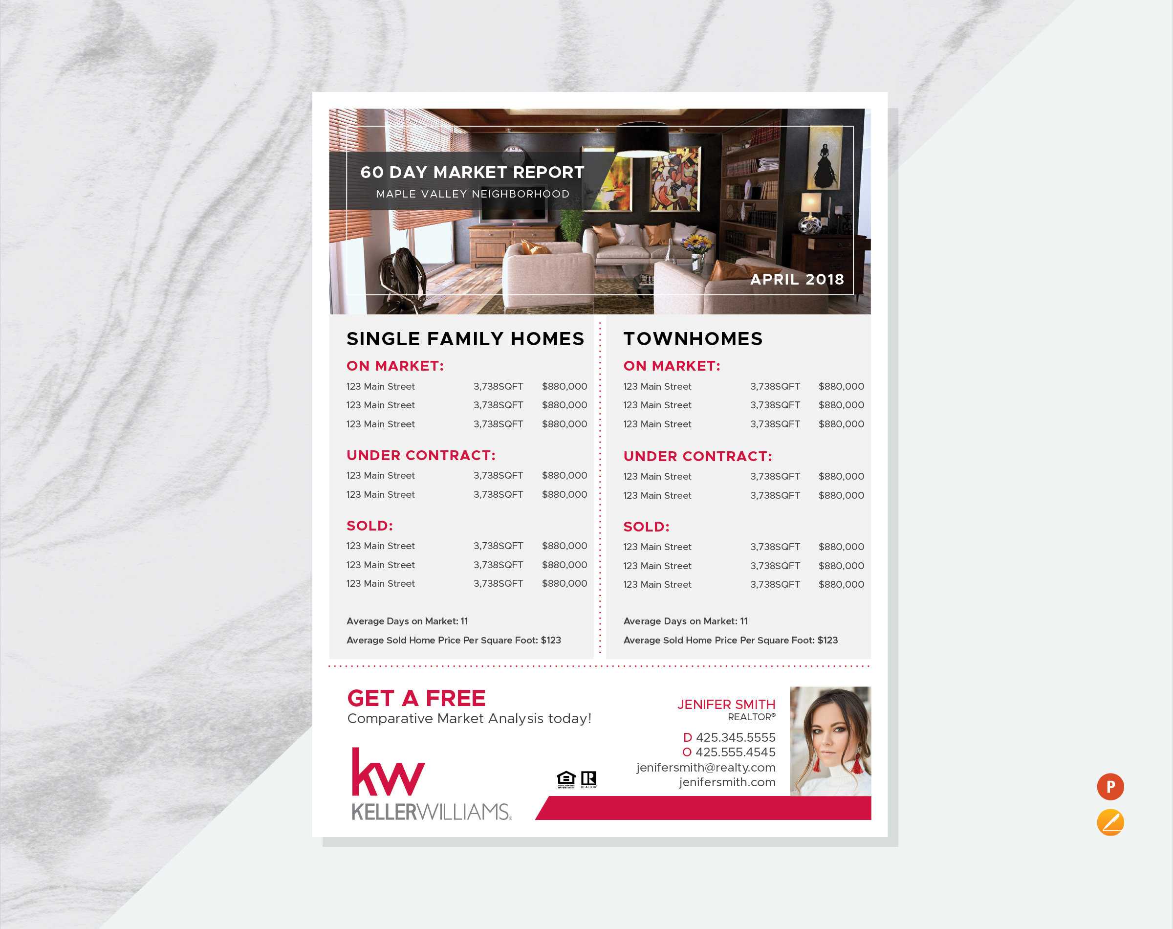 KW Immobilien markt Update Flyer Vorlage, Immobilien Flyer Vorlage, Seiten und PowerPoint-Vorlage, Marktbericht Flyer, 10,10 "x 10" Pertaining To Real Estate Report Template KW Immobilien markt Update Flyer Vorlage, Immobilien Flyer Vorlage, Seiten und PowerPoint-Vorlage, Marktbericht Flyer, 10,10 "x 10" Pertaining To Real Estate Report Template