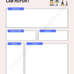 Lab Report Template Blank Printable [PDF, Excel & Word] Within Chemistry Lab Report Template
