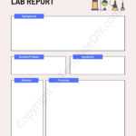 Lab Report Template Blank Printable [PDF, Excel & Word] Within Lab Report Template Chemistry