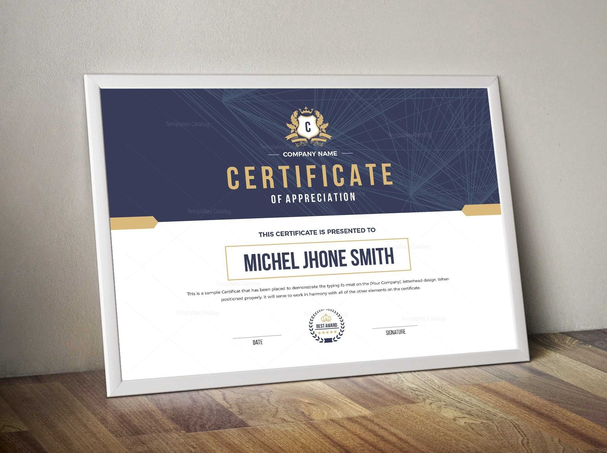 Landscape Certificate Templates – Graphic Nova  Stock Graphic Store Regarding Landscape Certificate Templates