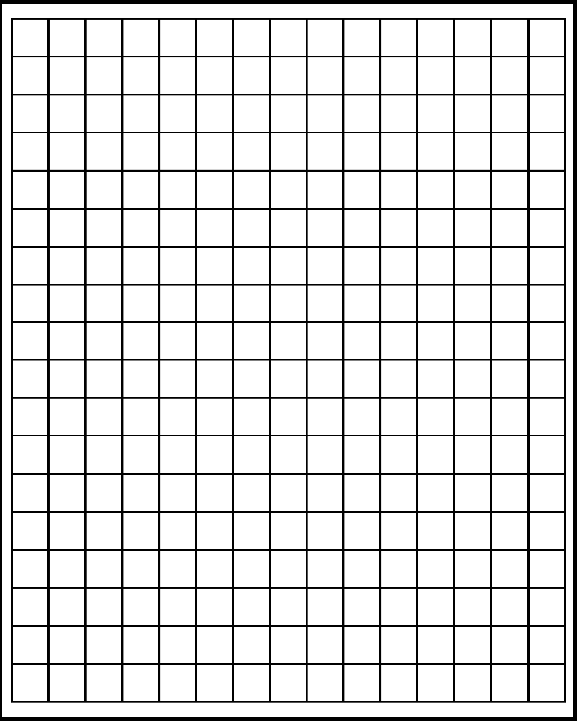 Large Graph Paper Printable Template in PDF Throughout Blank Picture Graph Template